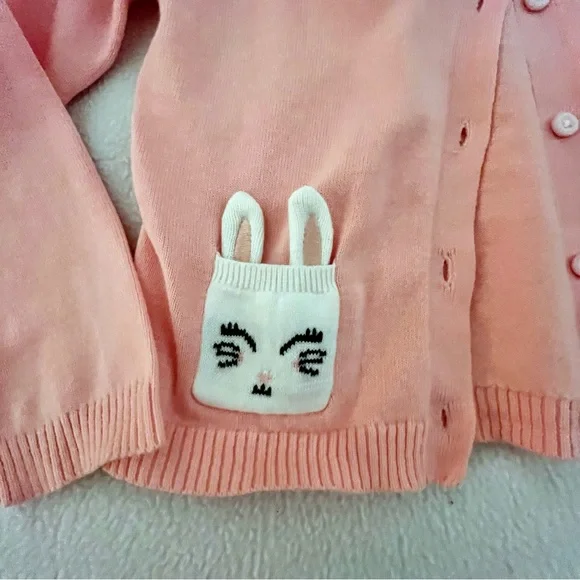 Gymboree Spring Jubilee Cardigan with Bunny Pockets - Picture 2 of 4